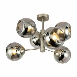 Потолочная люстра Globo Sanza 15310-6D GLOBO ДИЗАЙНЕРСКИЕ, SANZA 00-3888616 Хром