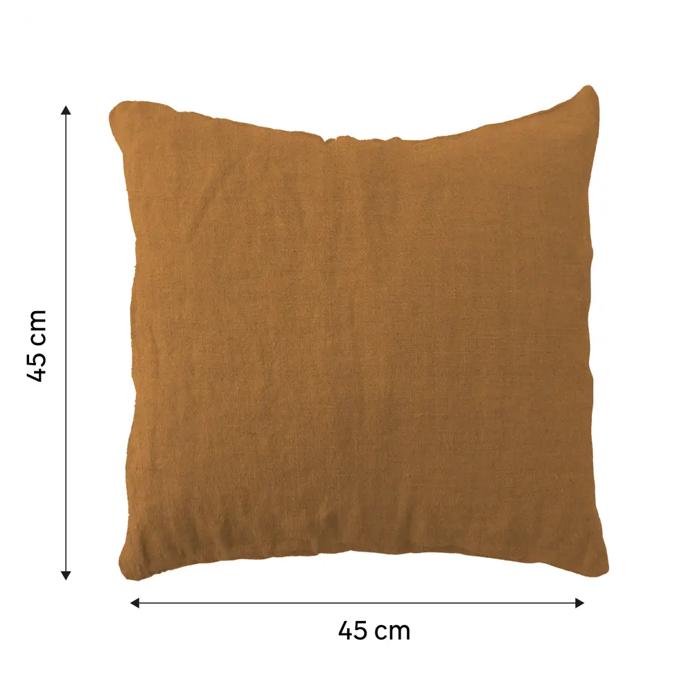 Подушка Inspire Danae 45x45 см цвет горчичный Solemio 0 84843054 STLM-2015502  - Вид №6