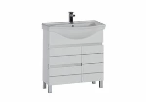 Тумба под раковину Aquanet Доминика 80 белый