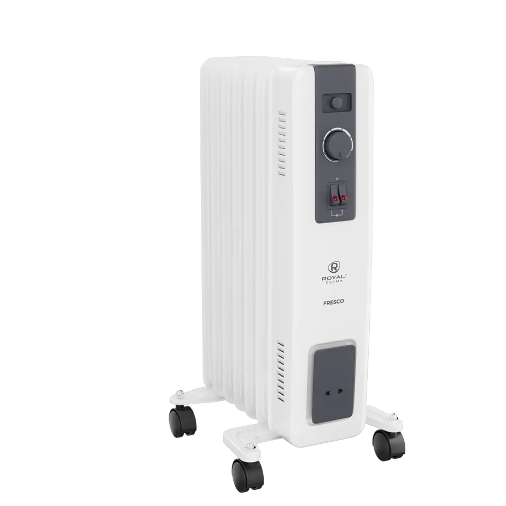 Обогреватель масляный Royal Clima FR5-1000M с механическим термостатом 1000 Вт цвет белый STLM-2185033 - Вид №2