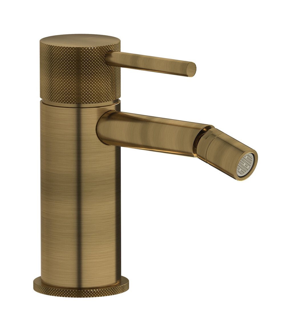 Смеситель для биде на 1 отверстие в комплекте с донным клапаном. WE ARE IB id220mb Modern Bronze Industria