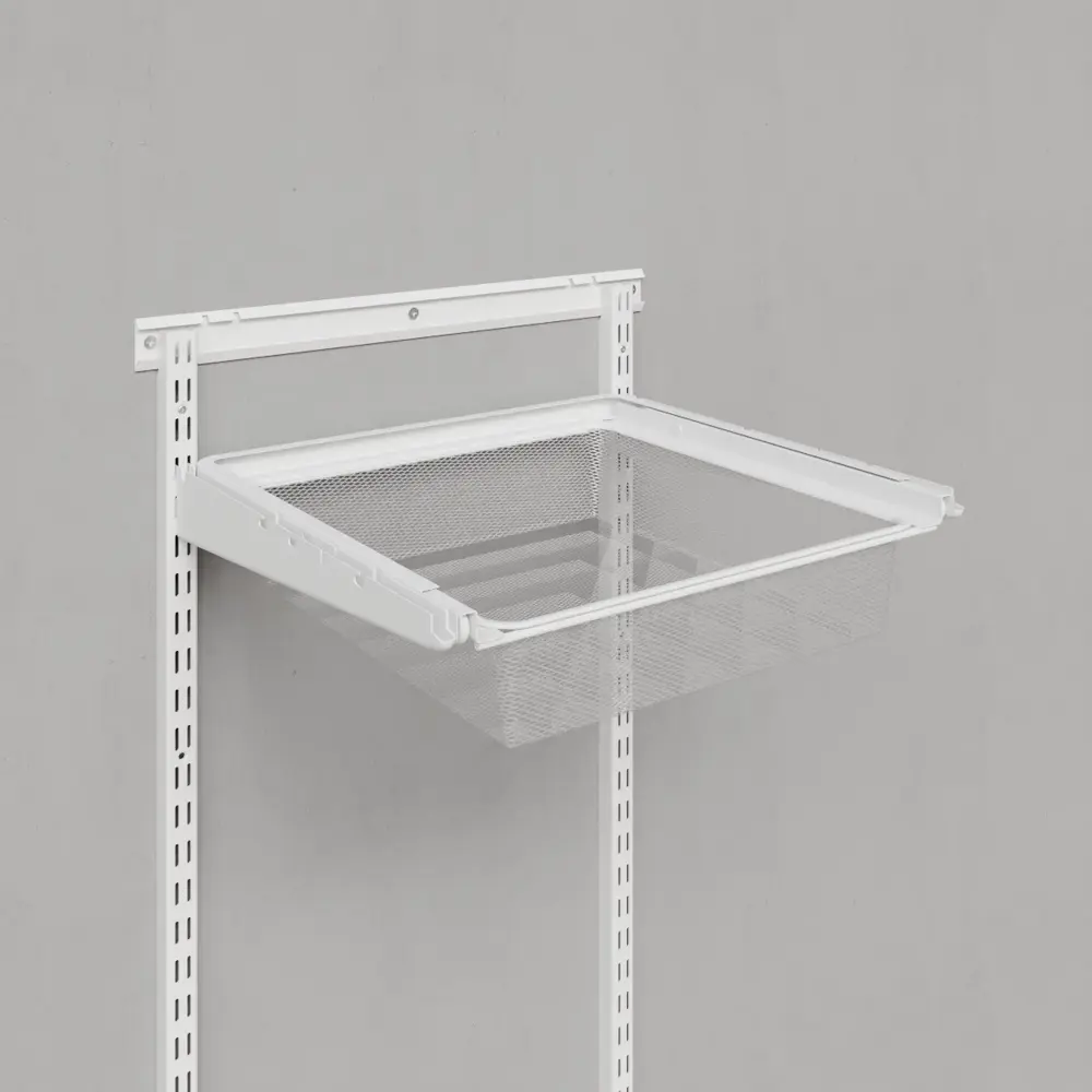 Корзина выдвижная 39.5x18.5x41 см цвет белый ТИТАН-GS STLM-2103558