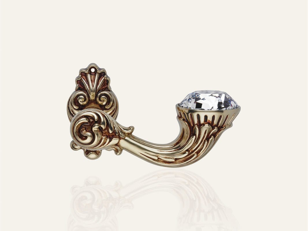 Латунная ручка в классическом стиле с кристаллами Swarovski® на пластине LINEA CALI' Brilliant Diamond ARCH-00143412 - Вид №6