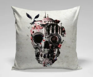 Подушка Istanbul by Ali Gulec ICON DESIGNE РИСУНОК, ЛИЦА 119872 Белый