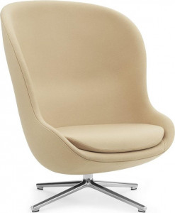 603825 Lounge Chair High Swivel Aluminium Synergy Normann Copenhagen Hyg