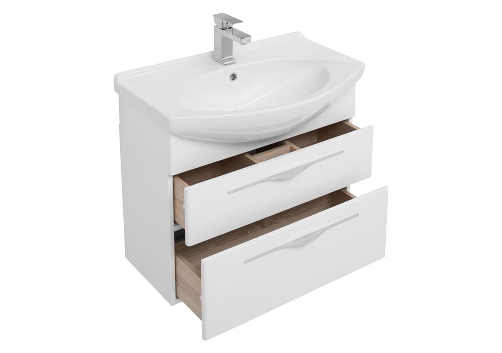 Тумба под раковину Aquanet Ирвин 75 белый sun-id-270534 - Вид №3