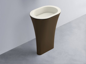 AMLA65-TL+AMPILO-TL+AMCOLO-CA Раковина Amedeo Ovale отдельностоящая cielo Enjoy + Amedeo