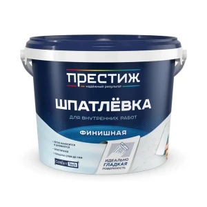 91584141 Финишная шпатлевка Престиж бесцветный 14кг STLM-1447203