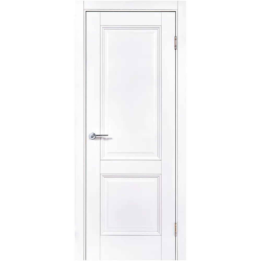 Комплект двери Палермо глухая 60x200 см полипропилен цвет аляска без доборов PORTIKA STLM-2064892