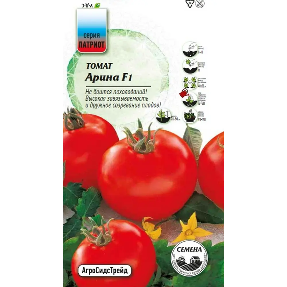 Семена овощей Агросидстрейд Патриот томат Арина F1 STLM-2129599 - Вид №2