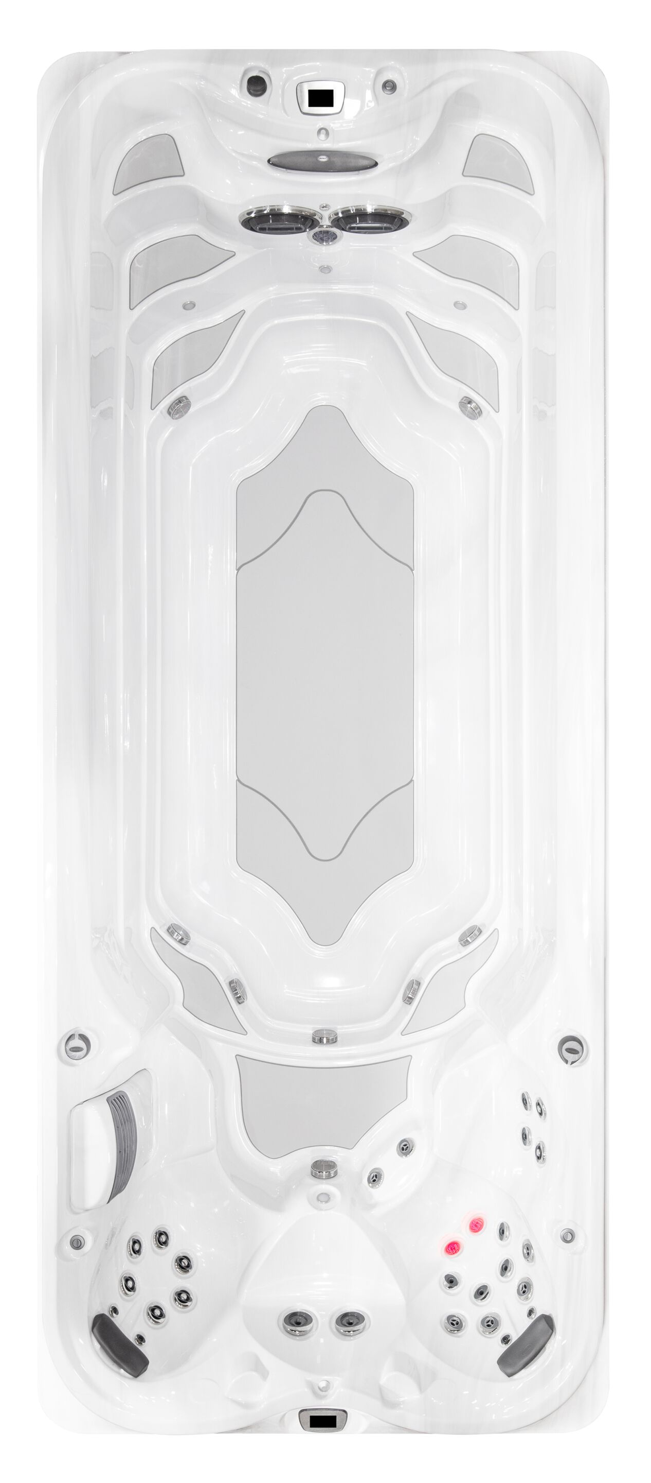 Открытый надземный мини-бассейн с противоточным плаванием Jacuzzi® Swim Spa ARCH-00081763 - Вид №2