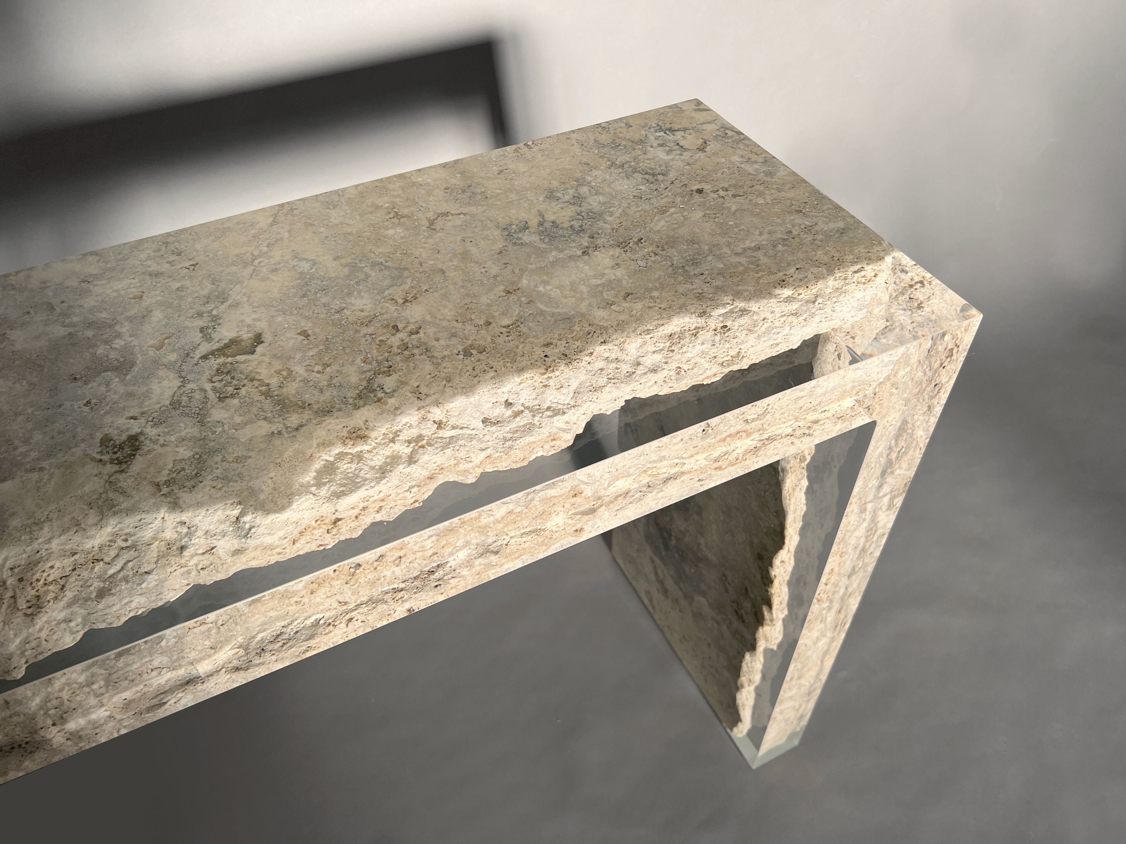 Прямоугольная консоль из травертина от Rapolano alcarol Bedrock ARCH-00045116 - Вид №7