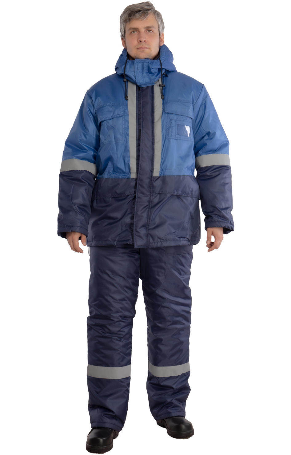 5033055 Костюм СУРГУТ утепленный ткань Оксфорд темно-синий василек  Зимняя спецодежда  размер 44-46/182-188  - Вид №11