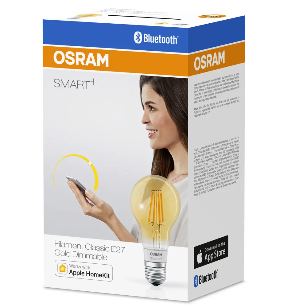 Лампа умная светодиодная Osram Smart Plus E27 220-240 В 5.5 Вт груша золотистая 600 лм, теплый белый свет 89143916 STLM-2207720 LEDVANCE  - Вид №5