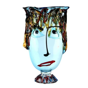 1159 ORIGINALMURANOGLASS Ваза Musana Face - Vetro di Murano - муранское стекло OMG 35 см