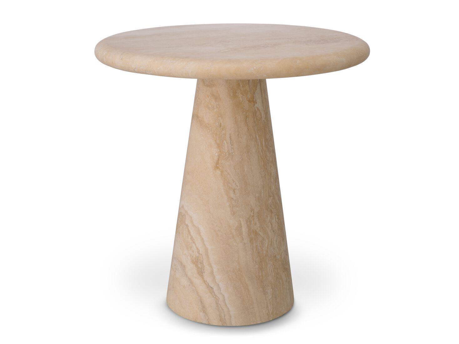 Травертин круглый журнальный столик Eichholtz ADRIANA ARCH-00094084