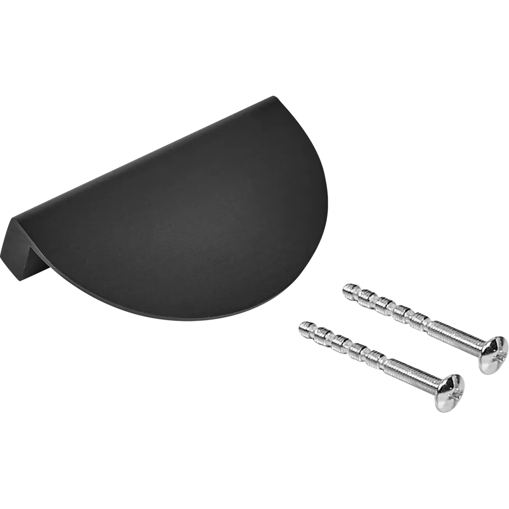 INSPIRE Ручка-полукруг чёрная для шкафов Лион 80 мм 89287858 STLM-1083516 - Вид №3