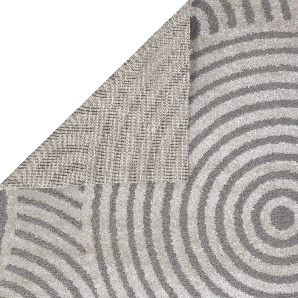РОЯЛТАФТ Ковровое покрытие Фризе Тач с круговым узором, бежевый 4 метра 89337430 STLM-1324239 - Вид №3