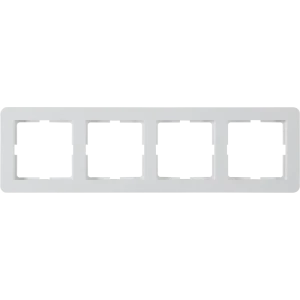 Рамка SYSTEME ELECTRIC W59 Deco для 4 розеток - белая защита 82593339