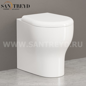 451601 Приставной унитаз напольный Белый Kerasan K09 Италия