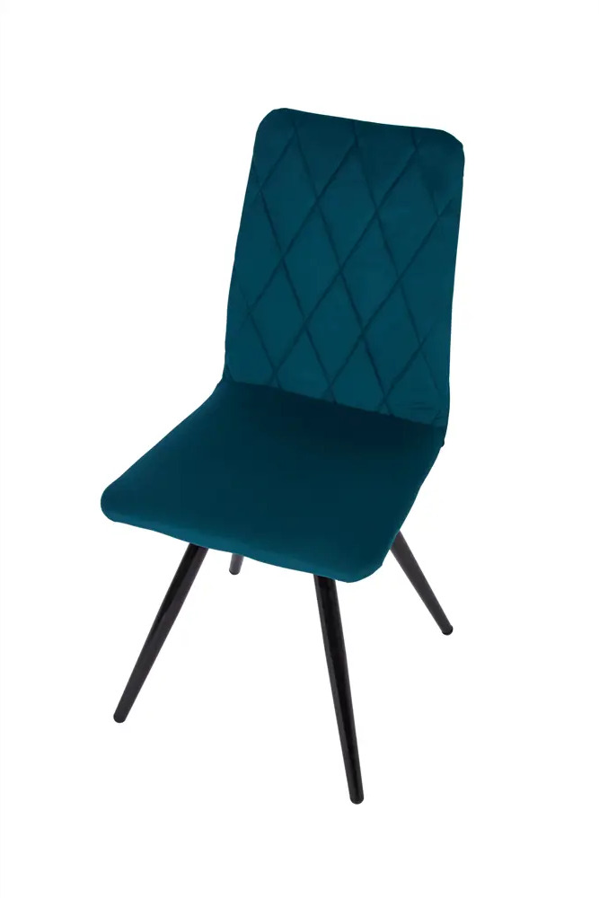 91729676 Комплект обеденных стульев 2 шт Polini Home rio sm 45х89х39 см велюр цвет темно-зеленый STLM-0868939