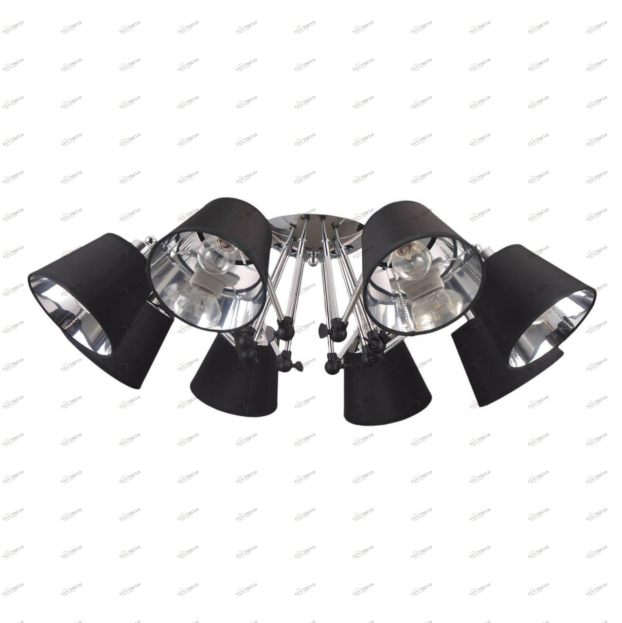 Потолочная люстра Eurosvet Koby 70063/8 хром EUROSVET BETTY 184250 Черный