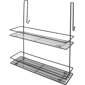 Полка для душевой кабины Caddy SWR-1005 двухъярусная металл цвет чёрный