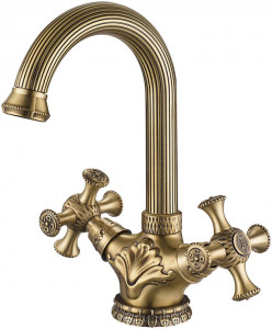 Смеситель ZorG Antic A 6008U-BR для раковины, бронза