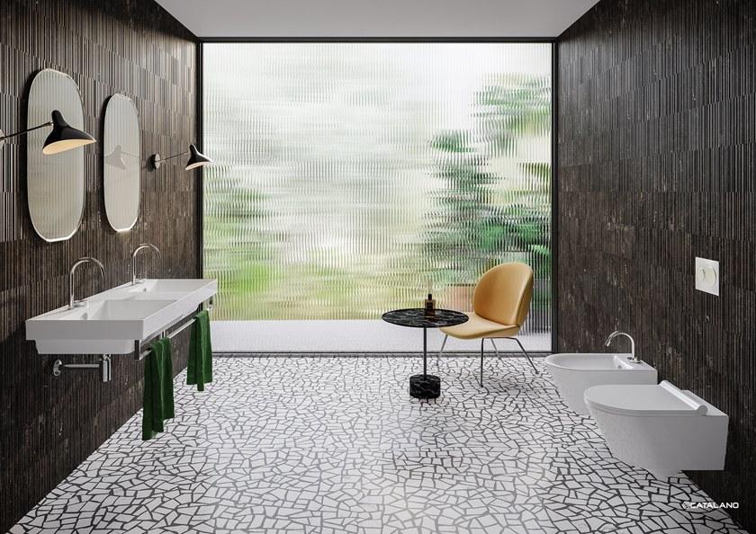 Подвесная раковина настенная овальная CERAMICA CATALANO New zero белая sun-id-1448392 - Вид №3