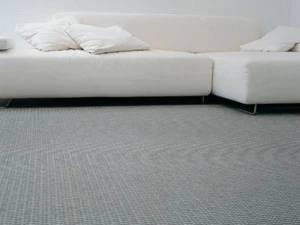 Woodnotes Однотонный прямоугольный коврик ручной работы