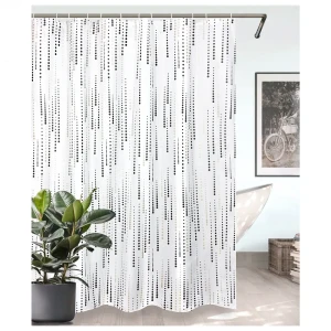 BATH PLUS Штора для душа Charme с геометрическим принтом 180x200 см 89380452