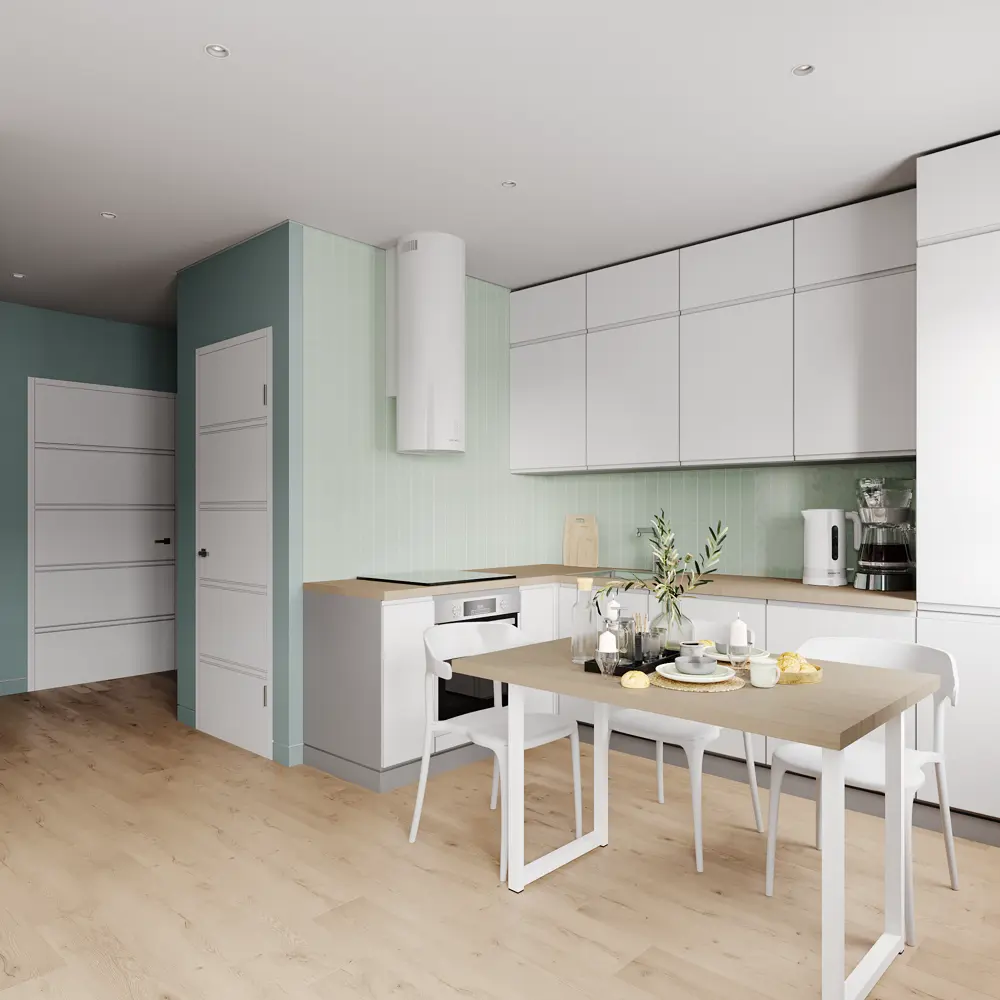 Фальшпанель для кухонного шкафа Токио 37x102 см KONSENSA МДФ цвет белый Токио Белый STLM-2086877 - Вид №6