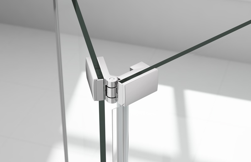 Дверь душевая для установки с боковой панелью M67221B Merlyn 6 Series Хромированный  - Вид №2