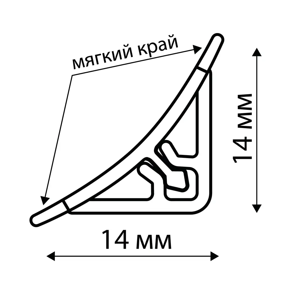 Плинтус для столешницы 240 см цвет бежевый Santreyd Галтель STLM-2077268 - Вид №2