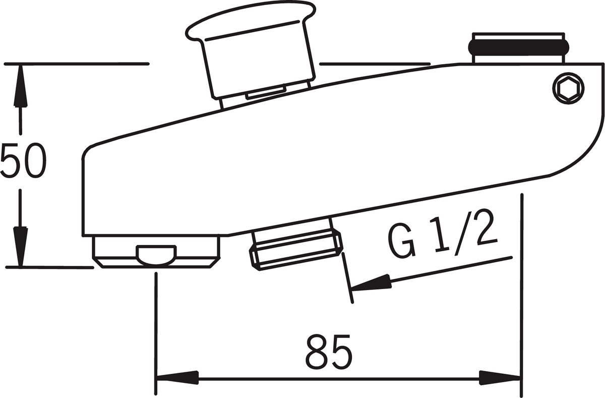 Oras 221210 Излив с переключателем 221210  Хром  - Вид №1