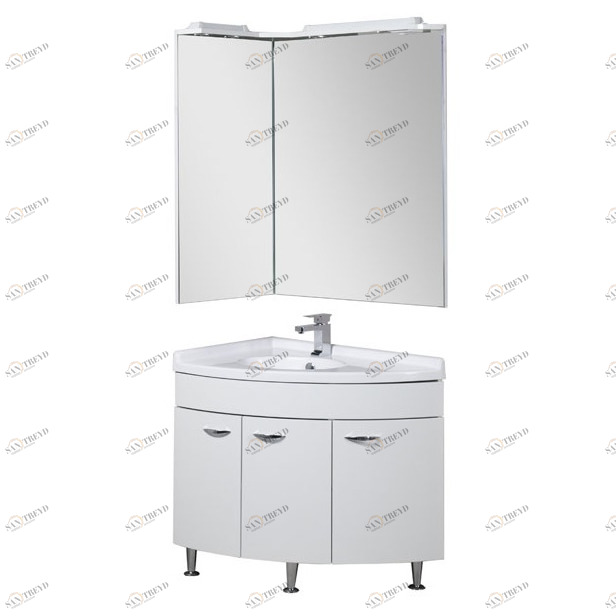 Комплект мебели Aquanet Корнер 89 L белый (закрытый) 00161232