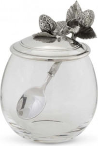 10648831 Vagabond House Банка для мёда и джема с ложкой Vagabond House Клубника 360мл, стекло Стекло