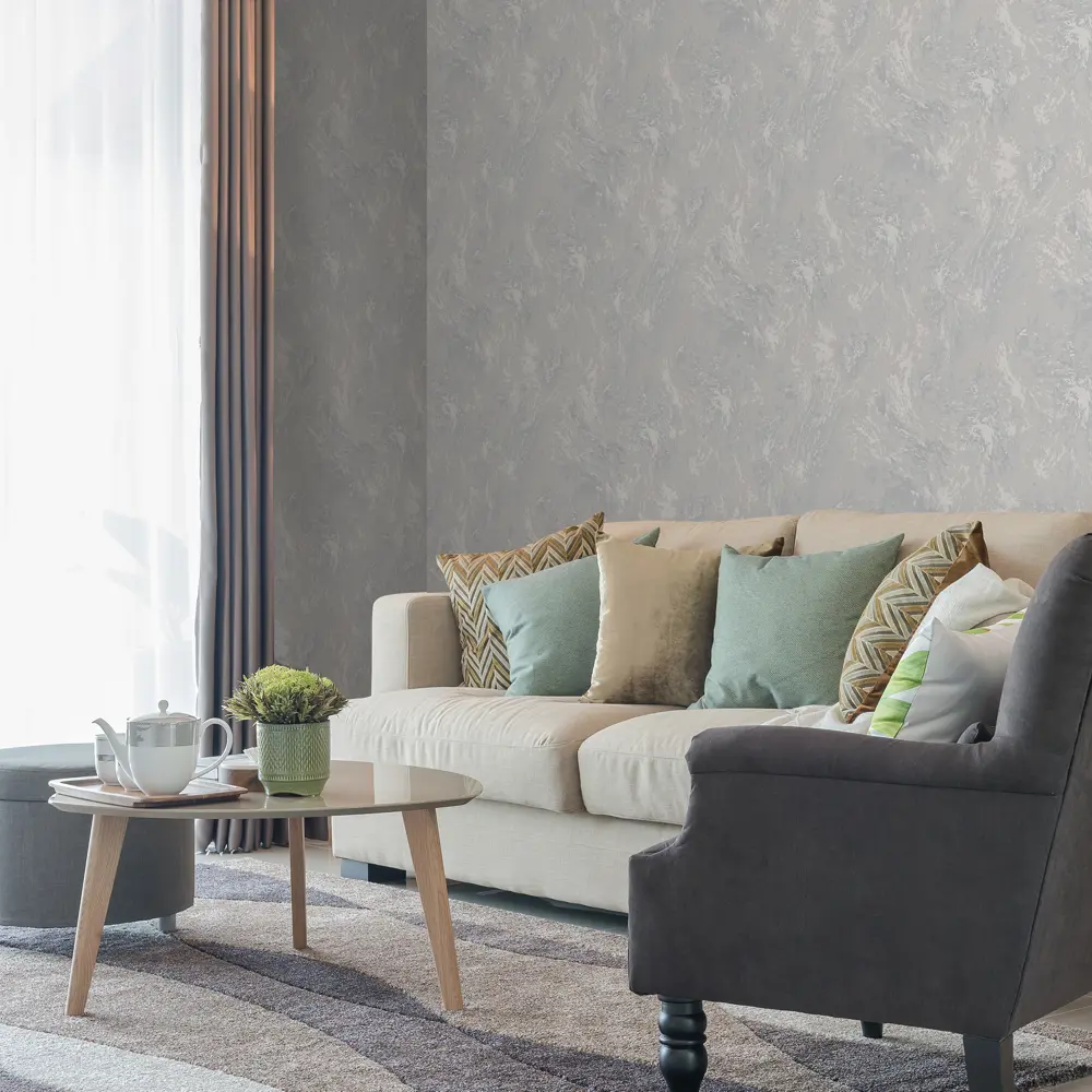 Обои флизелиновые Ateliero Cosmopolitan темно-серые 1.06 м At98617 87904543 STLM-2063069 - Вид №4