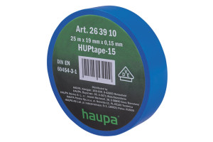 15830116 Изолента ПВХ 19 мм x 25 м, цвет синий 263910 HAUPA