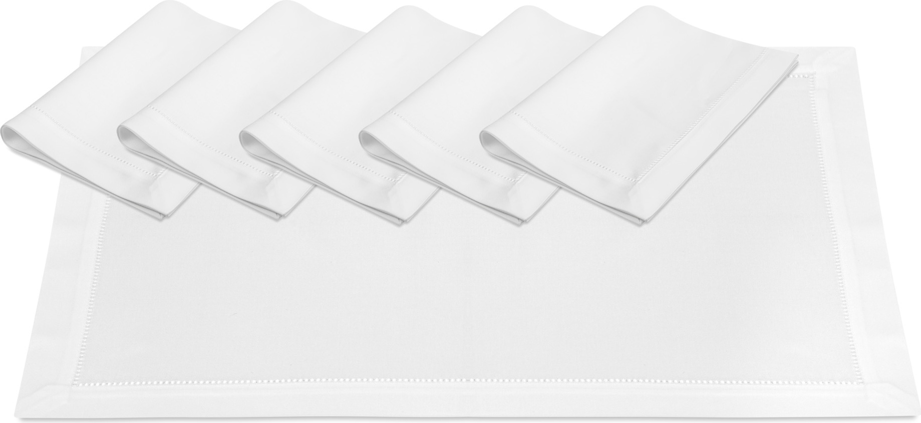 10645791 Weissfee Набор салфеток Weissfee "Жемчужина" 50х35см, 6шт, (белый) Хлопок 