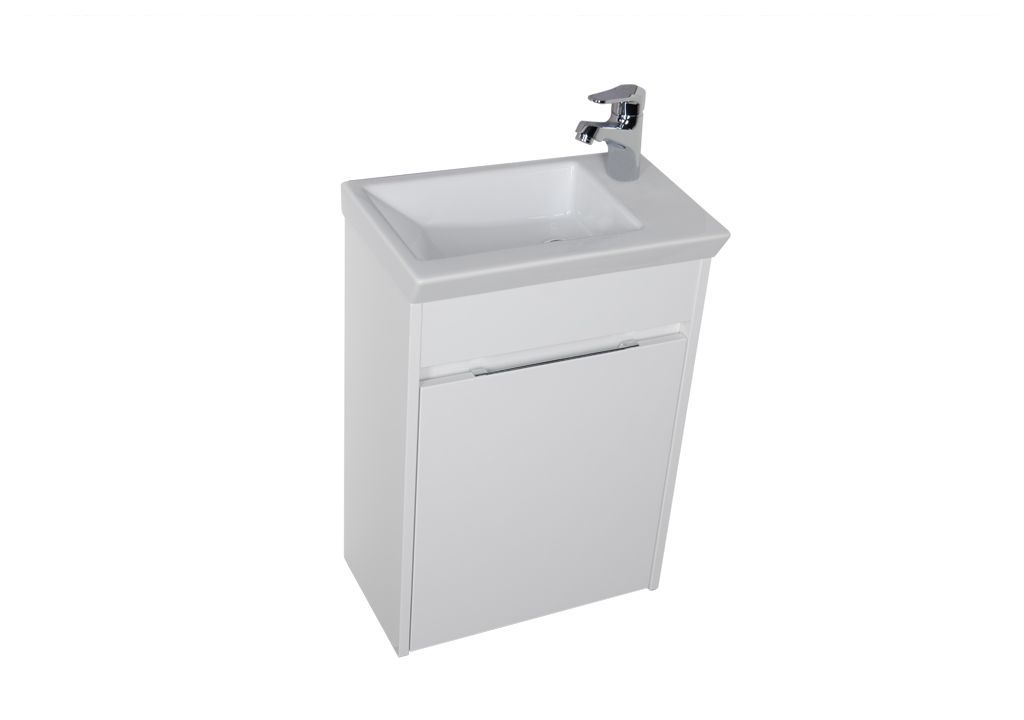 Тумба с раковиной Aquanet Дувр 45 белый 0018260700182339 - Вид №2