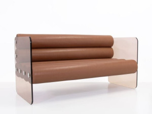 2-местный веганский кожаный диван