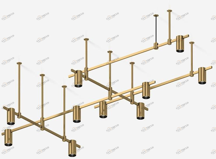 Centrsvet Освещение следа из сатинированной латуни Auroom sun-id-1407221