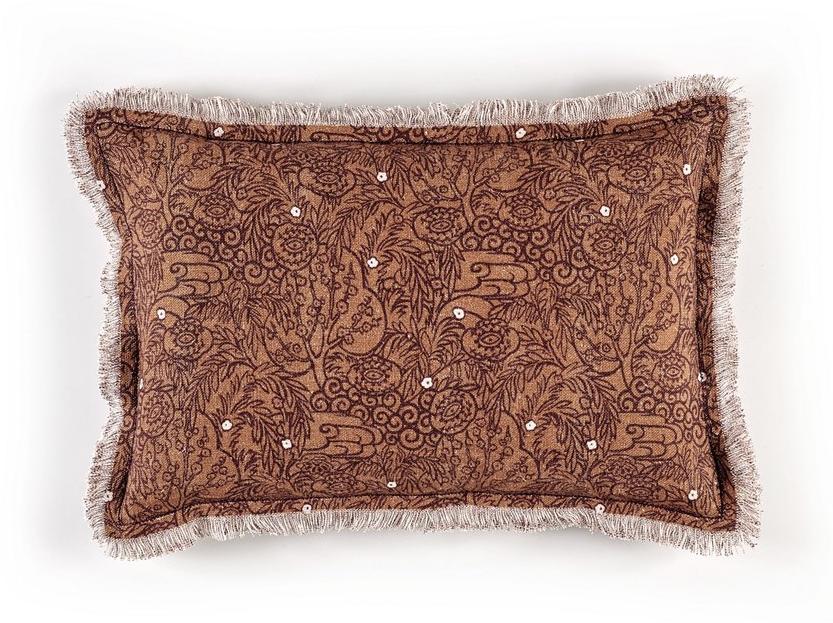 Élitis Подушка из льна с цветочными мотивами sun-id-1418296 - Вид №7