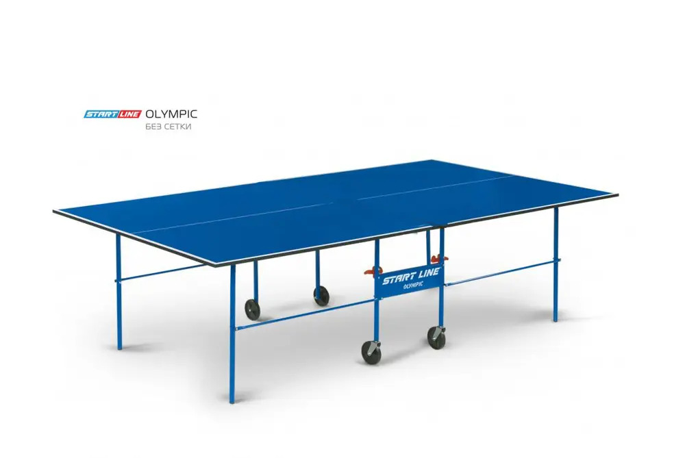 90583055 Теннисный стол складной Start line Olympic blue 274 - 274 см х 152.5 см х 76 см ЛДСП цвет синий STLM-0950520