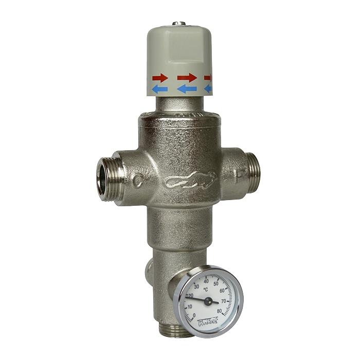 09100 Tермостатический вентиль 6/4“ (155л/мин) SANELA 