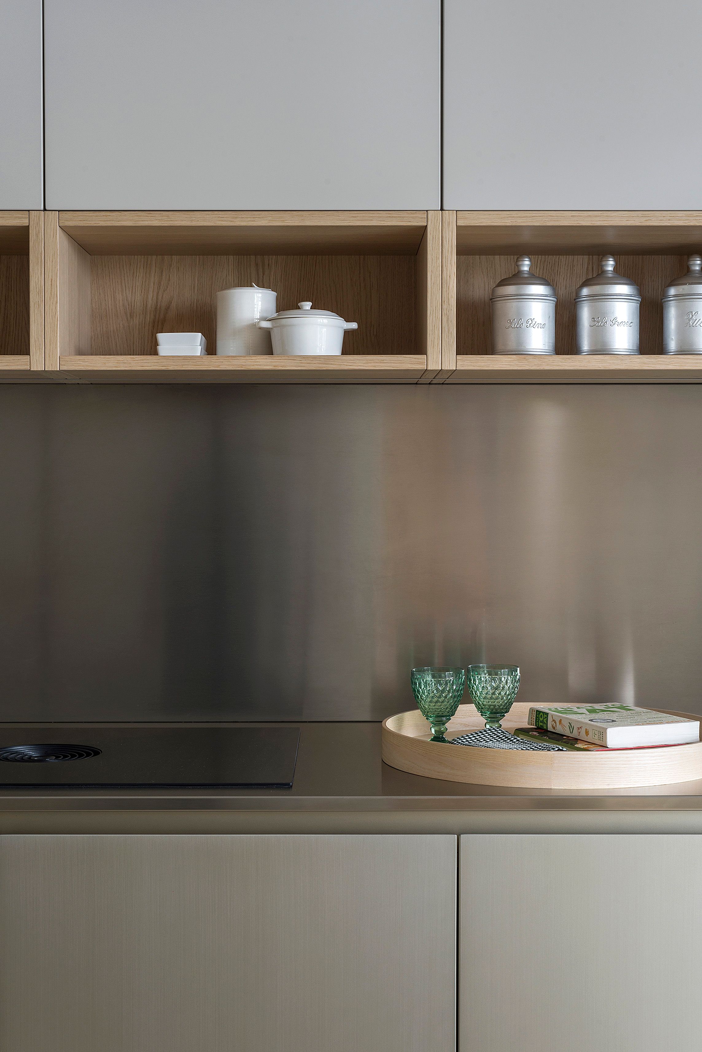 Двусторонняя линейная кухня с консольным столом TM Italia Cucine K6 ARCH-00069327 - Вид №6