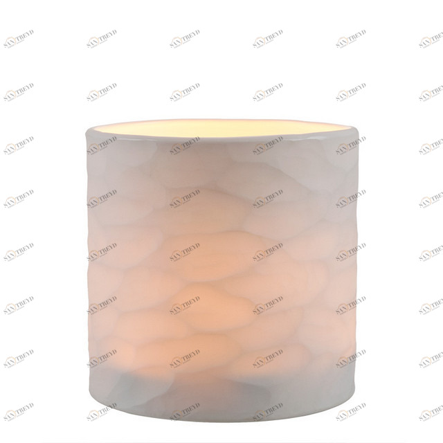 Подсвечник стеклянный белый Fontana M от Eichholtz EICHHOLTZ EICHHOLTZ 060242 Бежевый 