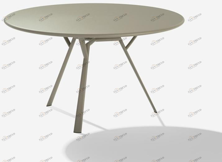 FAST Круглый садовый стол из алюминия Radice quadra 9113