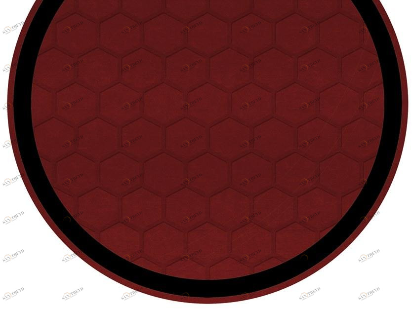 Tonino Lamborghini Casa Круглый шерстяной коврик ручной работы с геометрическими мотивами sun-id-1457707